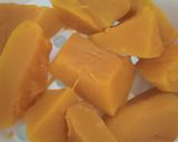 Foto langkah ke 1 dari resep Puding Labu Kuning Vla Susu.