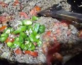 A picture of step 2 of Aloo Keema.
