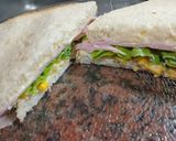 Foto del paso 6 de la receta: Sándwich de Choclo, Jamón, Lechuga y Aceitunas