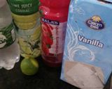A picture of step 1 of Strawberry Float.