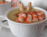 Foto del paso 4 de la receta: Crema de espárragos con gambas
