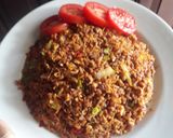 Foto langkah ke 4 dari resep Nasi Goreng Wortel Abon Sapi.