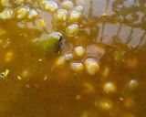 A picture of step 2 of Chole Chawal.