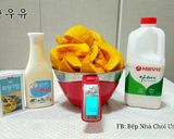 Hình bước làm 1 của món Sữa bí Đỏ 호박우유
