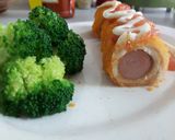 Foto langkah ke 6 dari resep Roti tawar gulung sosis.