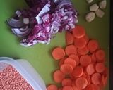 Karfiol, vörös lencsével és curryvel recept fázis 1 fotója