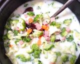 Foto langkah ke 4 dari resep Bubur Tim Magic Com.