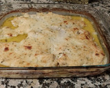 Foto del paso 6 de la receta: Merluza al horno con salmón ahumado, gambas y patatas