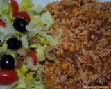 A picture of step 14 of Chickpeas rice.