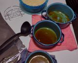 A picture of step 5 of Flan (Baked Custard) in a Water Bath.