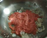 A picture of step 3 of Matar Paneer.