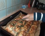 Papikám rétese (spenotós fetás túrós, darált húsos krumplis) recept fázis 4 fotója