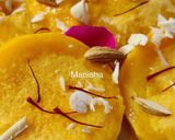 A picture of step 8 of Stuffed Mango Ice cream Kulfi.
