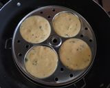 A picture of step 4 of Cornmeal Idli.