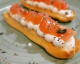Foto del paso 5 de la receta: Montadito de queso crema y salmón en base de masa choux