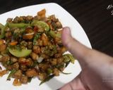 Foto langkah ke 6 dari resep Tumis Ikan Asin Jambal Tempe Cabe Ijo.