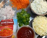 A picture of step 1 of Paneer Quesadillas.