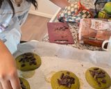 A picture of step 7 of Matcha Soft Cookies.