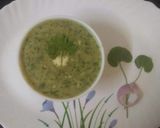 A picture of step 3 of Brahmi leaves soup.