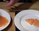 A picture of step 1 of Smoked salmon paupiette.