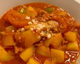 A picture of step 9 of [Easy] Tomato based potato and minced pork stew (Patate al ragù).