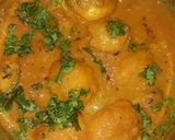 A picture of step 5 of Dum aaloo.