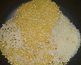 A picture of step 1 of Corn methi Dhokla.