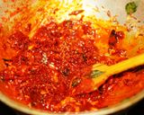 A picture of step 3 of My mom in law's fish curry- Central Tranvancore style.