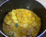 A picture of step 5 of Achari Dum Aloo.