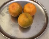 A picture of step 1 of Orange burfi.
