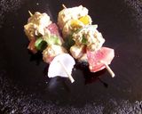 A picture of step 4 of Paneer tikka.