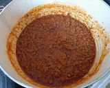 A picture of step 7 of Spaghetti Bolognese.