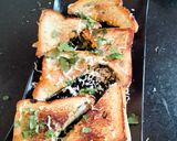 A picture of step 11 of Spinach corn sandwich.