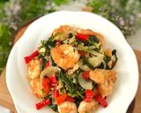 Foto langkah ke 4 dari resep Tumis Kangkung Udang.