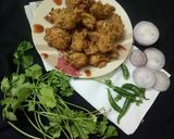 A picture of step 5 of Onion killu pakoda.