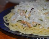 Foto del paso 2 de la receta: Espaguetis con crema y nuez