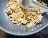 A picture of step 2 of Walnut Halwa.
