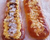 Foto del paso 16 de la receta: Cocas brioche rellenas de mazapán: de crema quemada y almendras