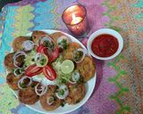 A picture of step 4 of Chicken shami kababs / shallow fry.