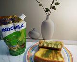 Foto langkah ke 6 dari resep Roti Bakar Isi Vla Matcha.