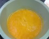 A picture of step 3 of Mandarin sorbet, Vanilla biscuit with apple syrup and lemon zest.