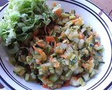 Foto del paso 3 de la receta: Arepa🍘 rellena de vegetales🥗🥙
