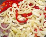 Tarhonyás lecsó (vegán) recept fázis 1 fotója