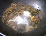 A picture of step 3 of Shalgam saag with makki di roti.