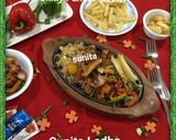 चिली पनीर सिजलर (chilli paneer sizzler recipe in Hindi) रेसिपी चरण 18 फोटो