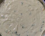 A picture of step 3 of Spinach corn khaman dhokla.