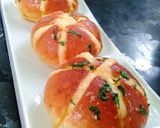 Foto langkah ke 10 dari resep Korean garlic cheese bread with bechamel sauce.