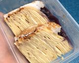 Foto langkah ke 5 dari resep Mille Crepes (Blueberry Cheesecake).