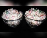 A picture of step 6 of Russian  salad.