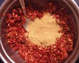 A picture of step 2 of Ranjaka Red chilli chutney.